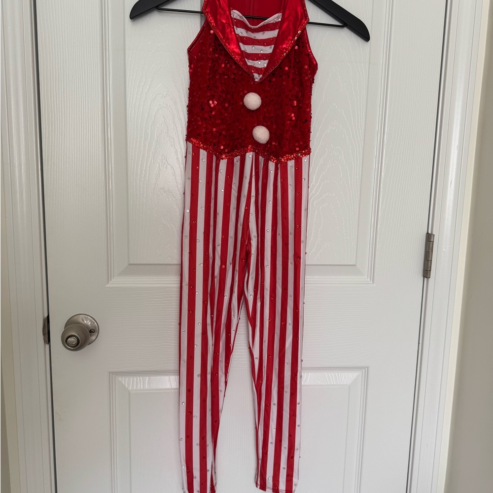 Red and White Striped Kids Costume